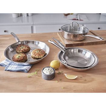 Frigidaire Stainless Steel 12-pc. Cookware Set, Color: Ss - JCPenney