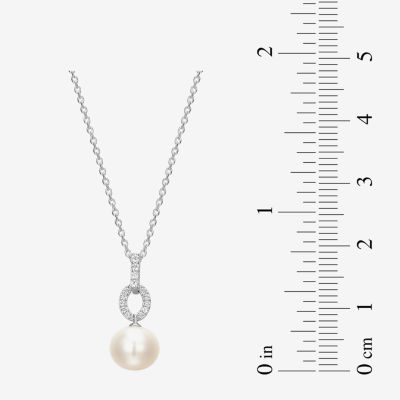 Womens White Cultured Freshwater Pearl Sterling Silver 2-pc. Jewelry Set