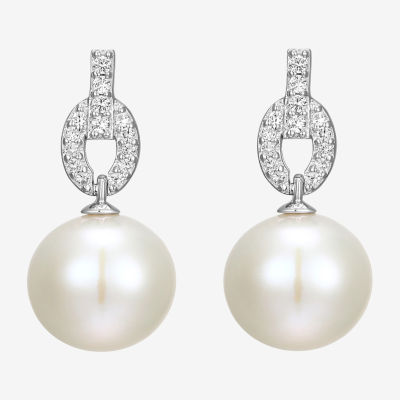 Womens White Cultured Freshwater Pearl Sterling Silver 2-pc. Jewelry Set