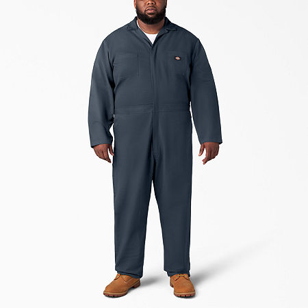 Dickies Blended Mens Long Sleeve Workwear Coveralls, X-large Regular, Blue