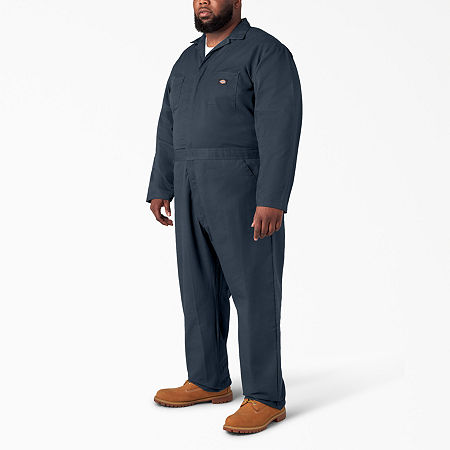 Dickies Blended Mens Long Sleeve Workwear Coveralls, X-large Regular, Blue