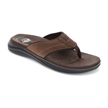 Dockers Mens Banks Flip-Flops, 12 Medium, Brown
