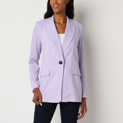 Liz Claiborne Womens Regular Fit Blazer-Tall