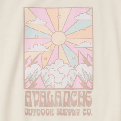 Avalanche Big Girls Crew Neck Short Sleeve Graphic T-Shirt