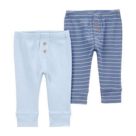 Carter's Baby Boys 2-pc. Cuffed Pull-On Pant, 3 Months, Blue