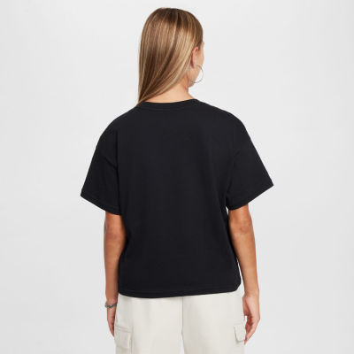 Nike Big Girls Crew Neck Short Sleeve T-Shirt
