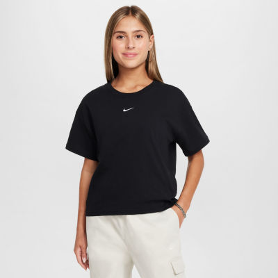 Nike Big Girls Crew Neck Short Sleeve T-Shirt