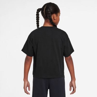 Nike Big Kid Girls Crew Neck Short Sleeve Regular Fit Graphic T-Shirt