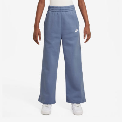 Nike Club Big Kid Girls Wide Leg Regular Fit Fleece Pull-On Pant
