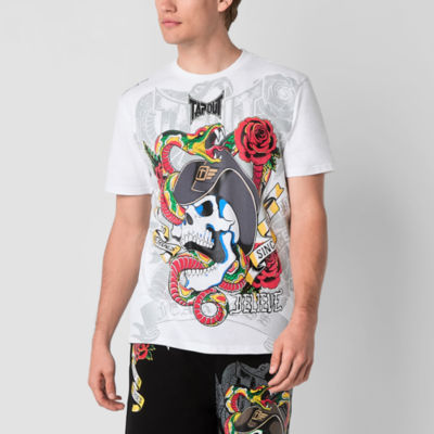 Tapout Mens Crew Neck Short Sleeve Regular Fit Graphic T-Shirt