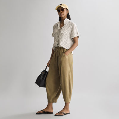 a.n.a Womens Short Sleeve Blouse