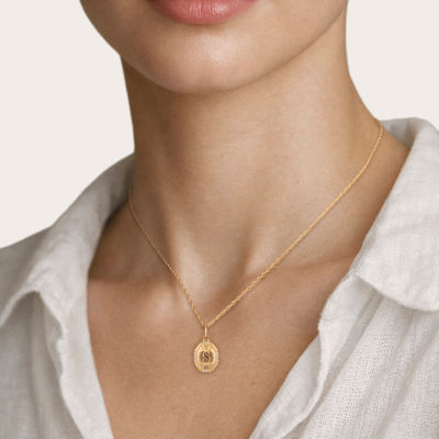 Harry Potter (F / Si2) Womens Lab Grown Diamond Accent Lab Grown White Diamond 14K Gold Over Silver 18 Inch Pendant Necklace