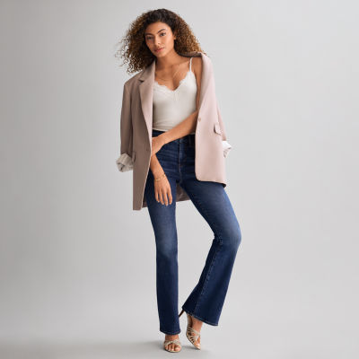 a.n.a Relaxed Blazer and High Rise Flare Jeans