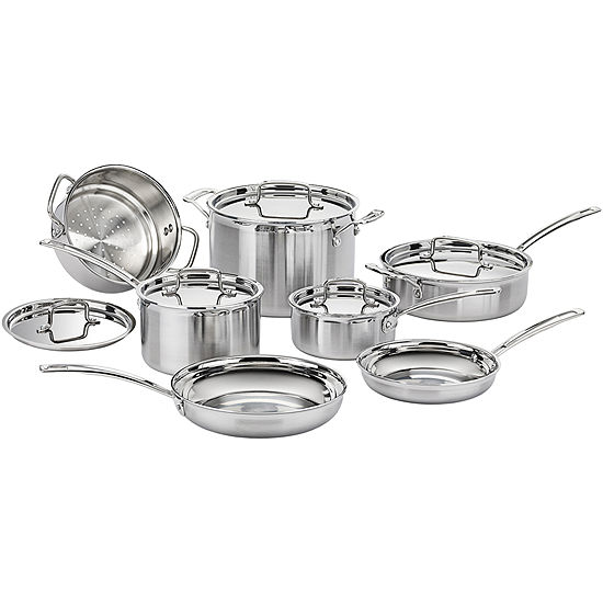 Cuisinart® MultiClad Pro 12-pc. Tri-Ply Stainless Steel Cookware Set