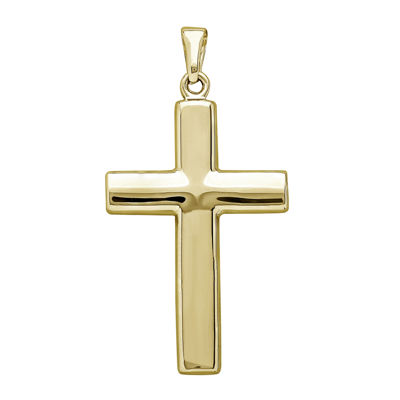 14K Yellow Gold Reversible Cross Charm