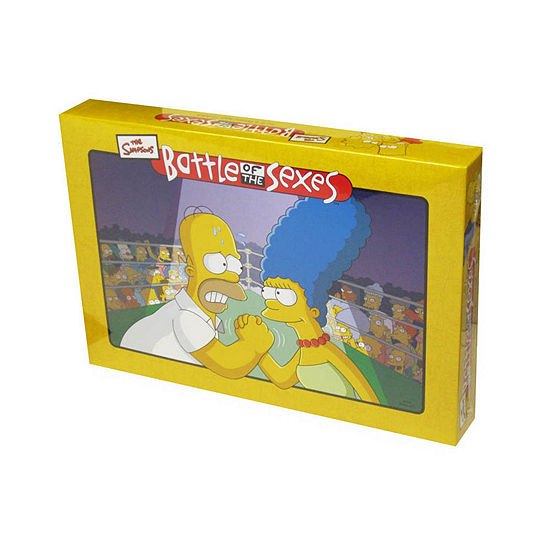 University Games Battle of the Sexes - The Simpsons Edition Board Game