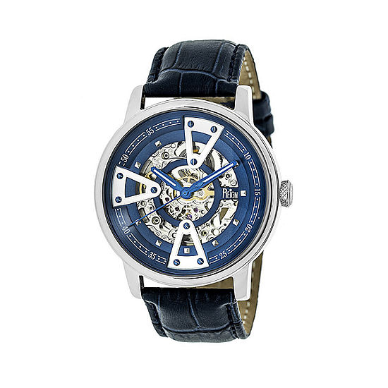 Reign Unisex Adult Automatic Blue Leather Strap Watch Reirn3603