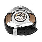 Reign Unisex Adult Automatic Black Leather Strap Watch Reirn4704
