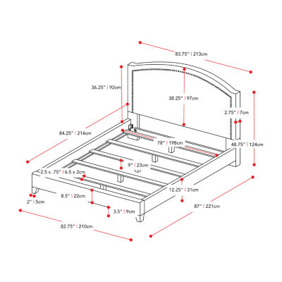 Florence Upholstered Platform Bed