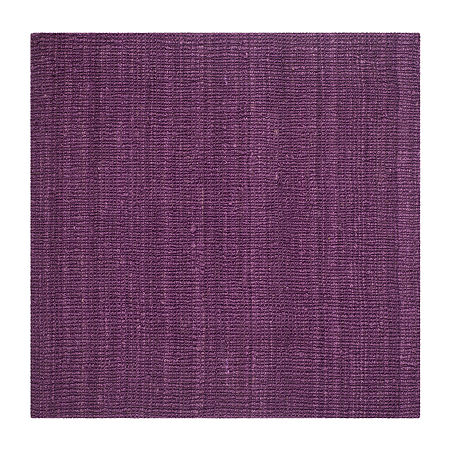 Safavieh Natural Fiber Tia Square Rugs & Floor Coverings Indoor Accent Rugs, One Size, Purple