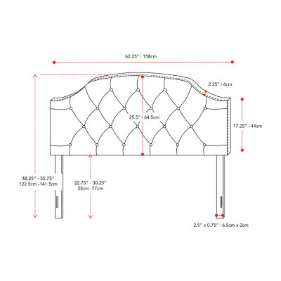 Calera Upholstered Tufted Panel Headboard
