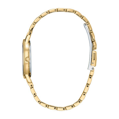 Citizen Disney Belle Princess Womens Gold Tone Stainless Steel Bracelet Watch Ex1492-59w