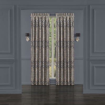 Queen Street Bayonne Light-Filtering Rod Pocket Set of 2 Curtain Panel
