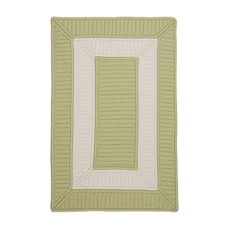 Colonial Mills Rope Walk Bordered Outdoor Rectangular Accent Rug, One Size, Green