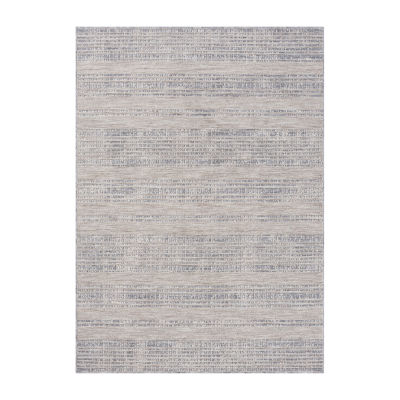 Winona Faded Stripe PET Yarn Indoor Outdoor Rectangular Area Rug