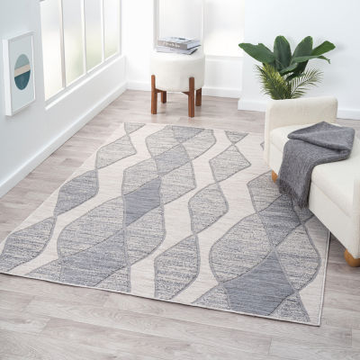 Winona Geometric PET Yarn Indoor Outdoor Rectangular Area Rug