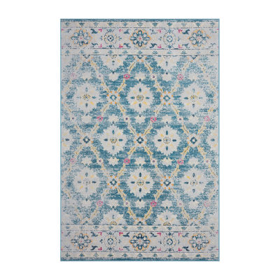 Anica Traditional Eclectic Floral Indoor Outdoor Rectangular Area Rug