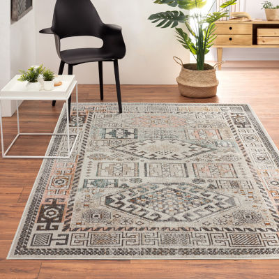 Anica Southwestern Geometric Indoor Outdoor Rectangular Area Rug