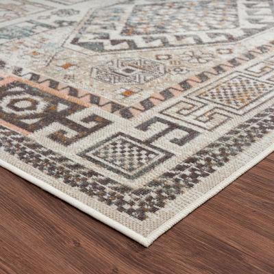 Anica Southwestern Geometric Indoor Outdoor Rectangular Area Rug