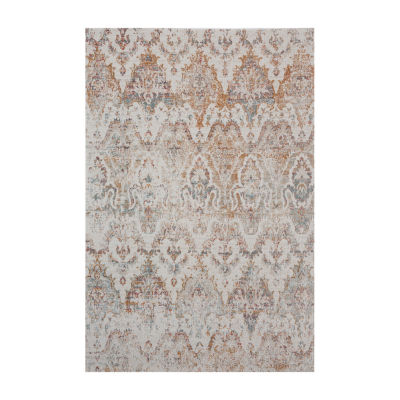 Anica Traditional Eclectic Ikat Indoor Outdoor Rectangular Area Rug