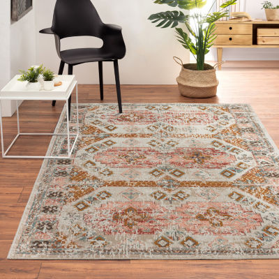 Anica Traditional Southwestern Indoor Outdoor Rectangular Area Rug