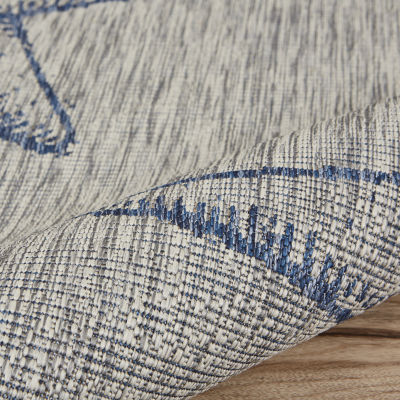 Celeste Starfish Indoor Outdoor Rectangular Area Rug