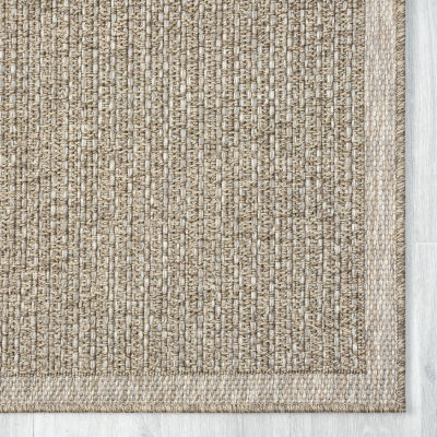 Odette Modern Solid Indoor Outdoor Rectangular Area Rug