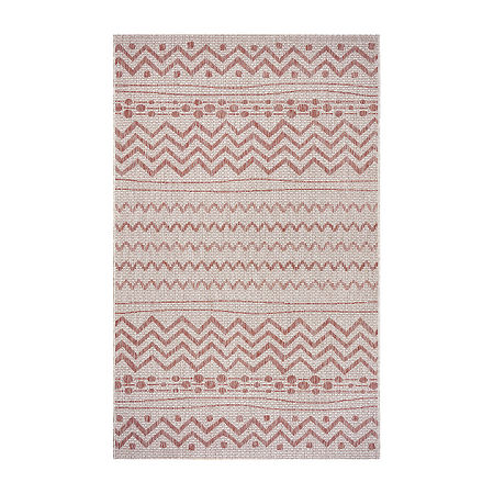 Sylvestra Collective Adornment Indoor Outdoor Rectangular Area Rug, One Size, Beige