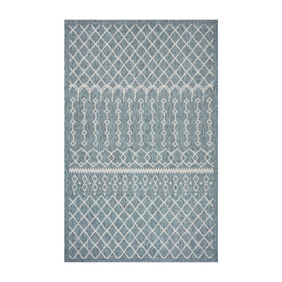 Sylvestra Serene Array Indoor Outdoor Rectangular Area Rug