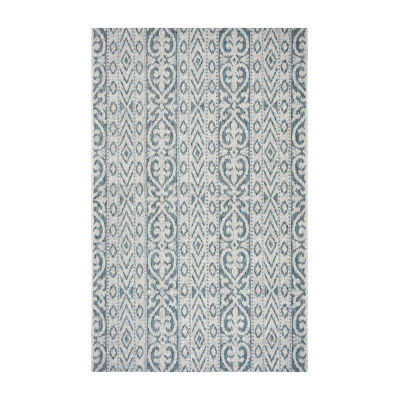 Sylvestra Entwined Geometric Indoor Outdoor Rectangular Area Rug