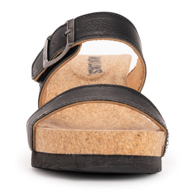 Muk Luks Womens Winona Wedge Sandals