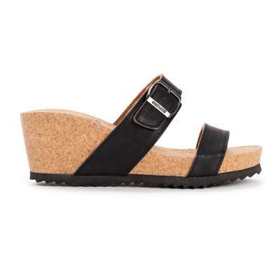 Muk Luks Womens Winona Wedge Sandals