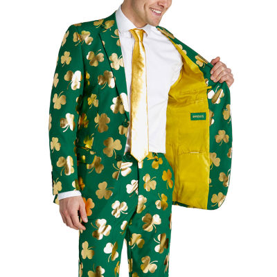 Opposuits Mens Mr. Clover Clover Suit & Tie Set