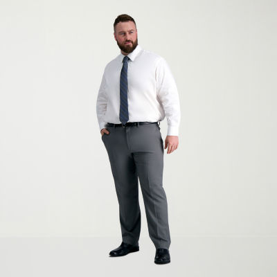 Haggar Premium Comfort Big and Tall Mens Classic Fit Easy Care Stretch Fabric Long Sleeve Dress Shirt