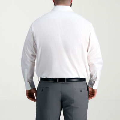 Haggar Premium Comfort Big and Tall Mens Classic Fit Easy Care Stretch Fabric Long Sleeve Dress Shirt