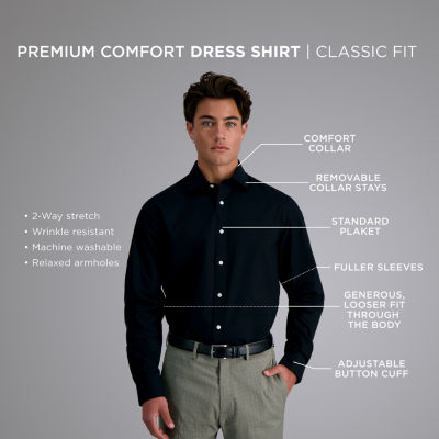 Haggar® Big and Tall Men’s Premium Comfort Classic Fit Dress Shirt