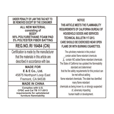 Martha Stewart Ellen Upholstered Striped Ottoman