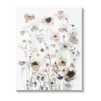 Stupell Industries Soft Cottage Florals Canvas Art