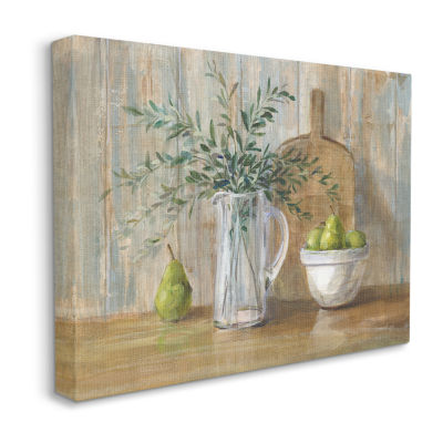 Stupell Industries Rustic Pears Still Life Canvas Art