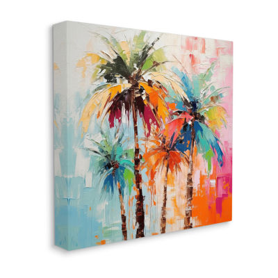 Stupell Industries Abstract Palm Tree Painting Canvas Art